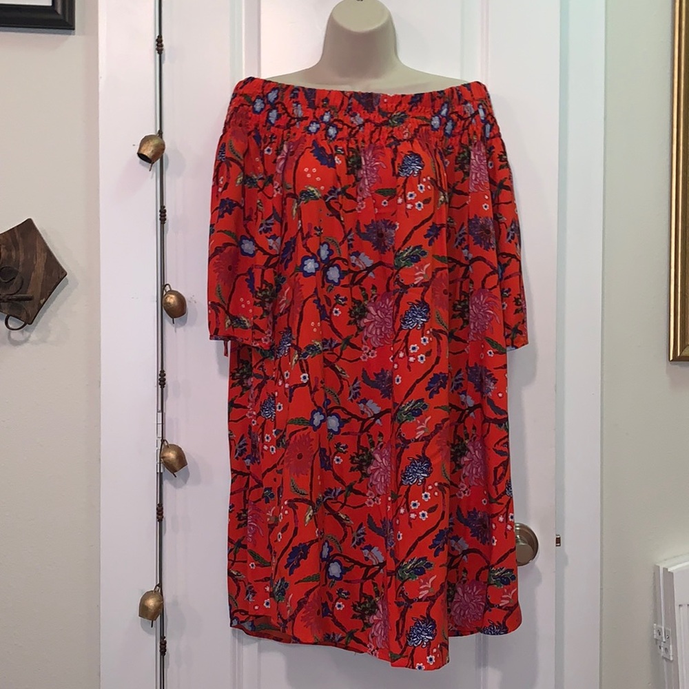 Laundry by Shelli Segal Off Shoulder Floral Dress